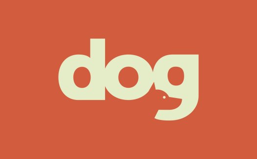 简约风狗头logo设计
