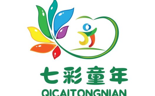 七彩童年logo设计