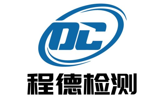 蓝色动感QC检测标志设计