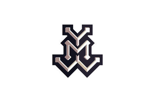 简约字母M logo设计