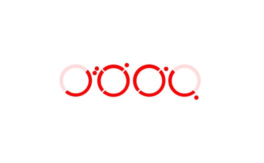 简约红白渐变圆环logo设计
