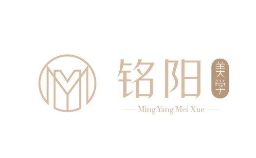 简约优雅的M形标志设计