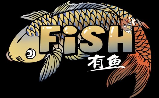 鱼主题创意logo设计