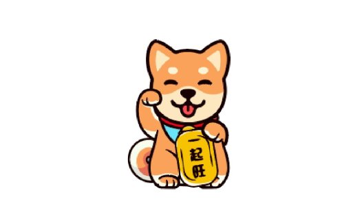 卡通招财猫logo设计