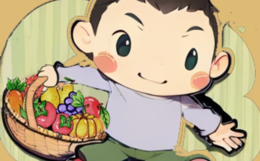 健康生活水果篮子logo设计