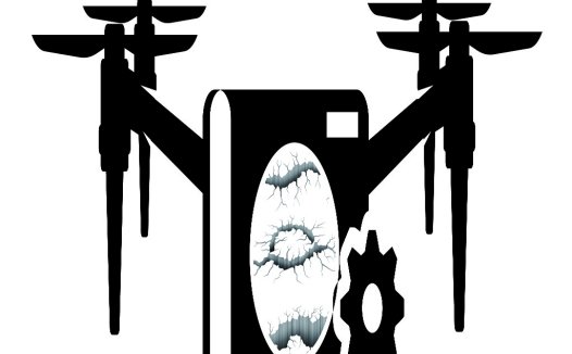 无人机维修服务logo设计