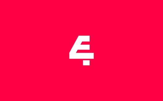 简约数字4标志设计