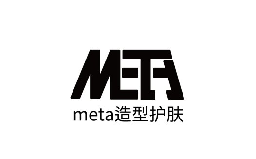 META造型护肤logo设计