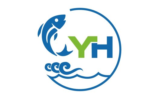 鱼跃海浪YH标志设计