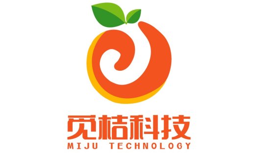 简约橙色水果logo设计