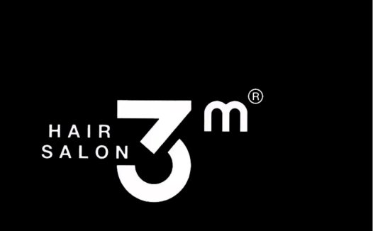 简约时尚3M美发沙龙logo设计