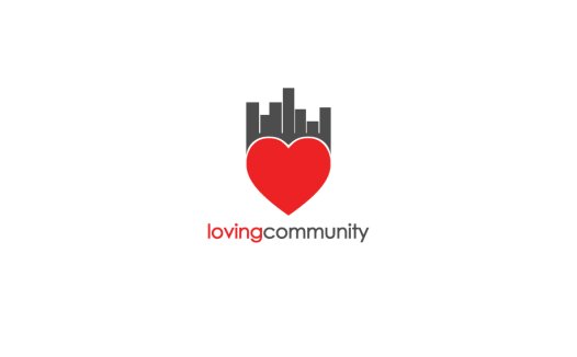 爱心城市logo设计:情感与社区的结合