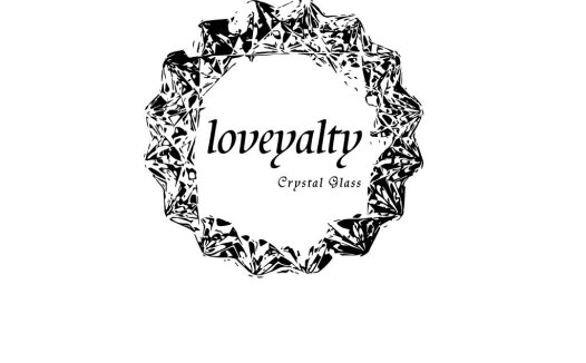loveyaltly logo设计 - 纯手工玻璃雕刻