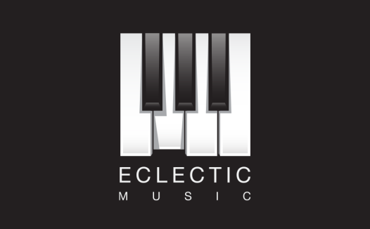 钢琴键音乐logo设计