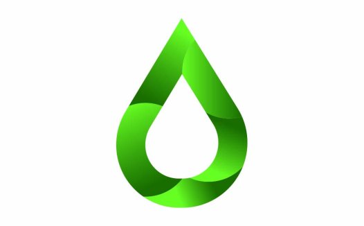 环保水滴形logo设计