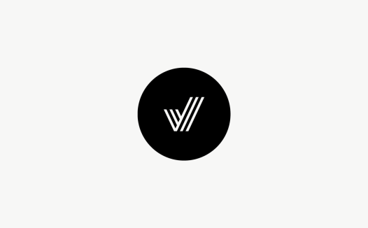 极简主义风格的V字母logo设计