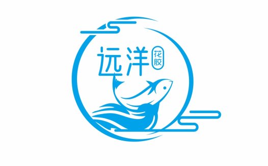 简约鱼形标志设计