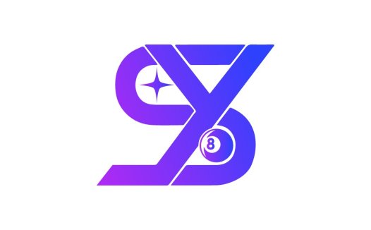现代简约8号球桌球俱乐部logo设计