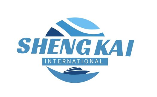 现代简洁蓝色海浪logo设计