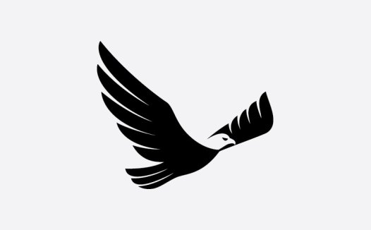鹰展翅logo设计