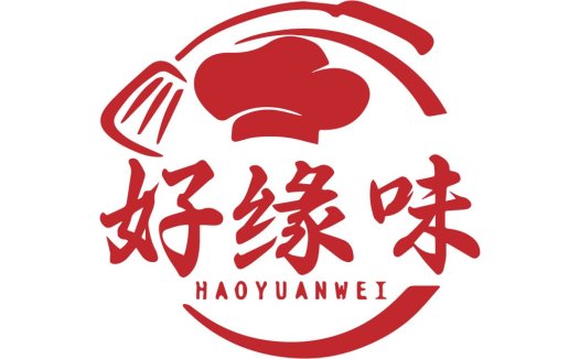 红色厨师帽logo设计