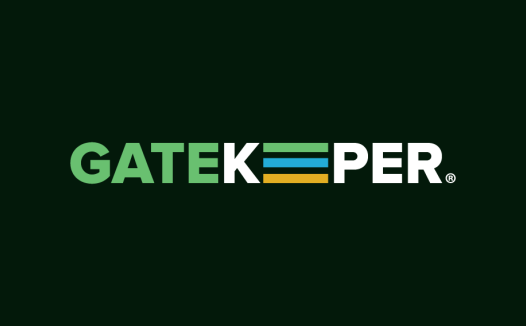 绿色简洁风格的GateKeeper logo设计