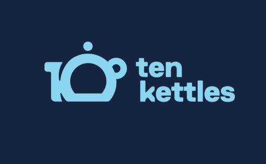 简约风数字10创意logo设计