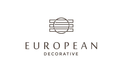 简约线条欧洲装饰logo设计