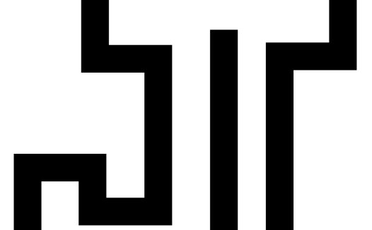 简洁现代风格的字母T logo设计