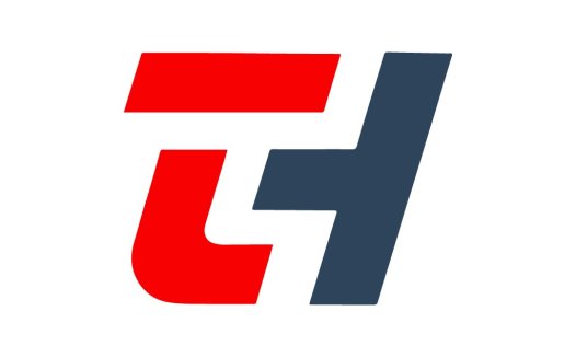 简洁现代的字母TH标志设计