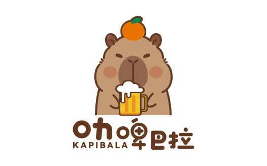 可爱卡通熊头像logo设计