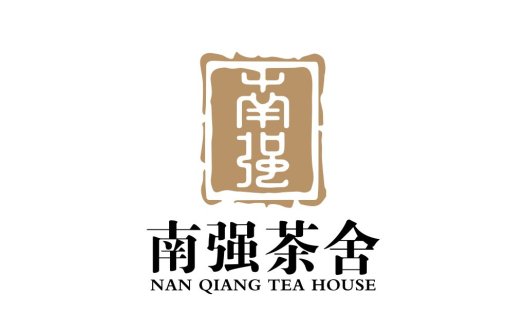 茶舍logo设计:简约传统风格