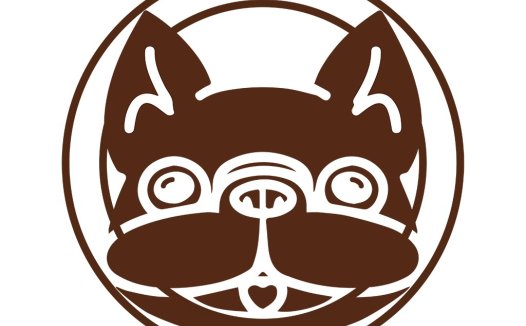 卡通猫头像logo设计