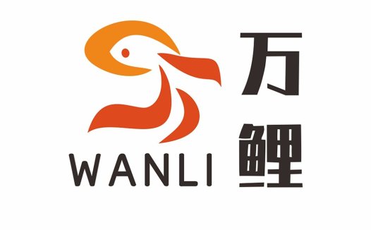 万鲤logo设计:简洁现代的鱼形标志