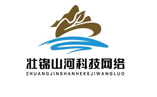 自然山水科技网络logo设计