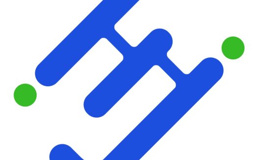 简洁线条与点组合的logo设计