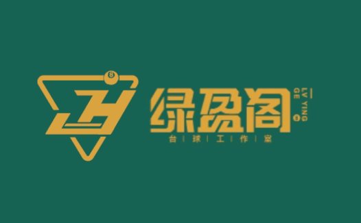 简洁现代的绿色背景logo设计