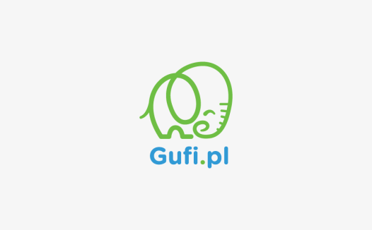 Gufi.pl Logo设计:简洁动物形象标志