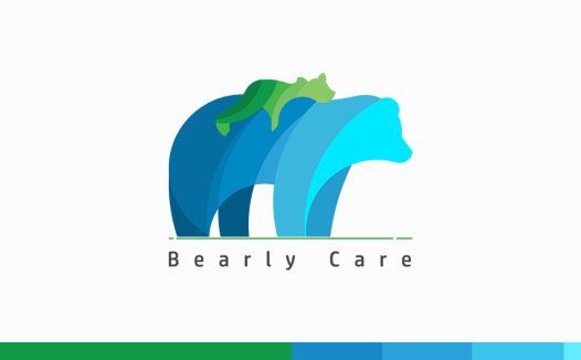 熊形护理logo设计