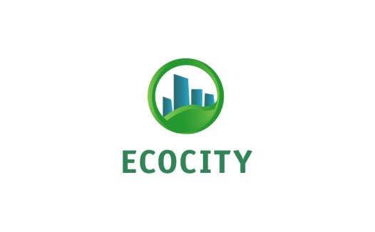 生态城市logo设计:绿色建筑与自然融合