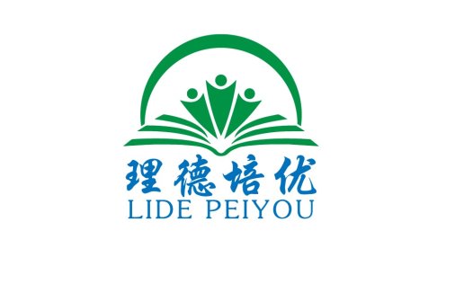 教育机构logo设计:绿色书本与人形图案