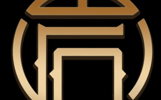 简约大气的金色圆形logo设计