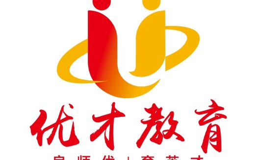 教育品牌logo设计:红色与黄色的智慧之光