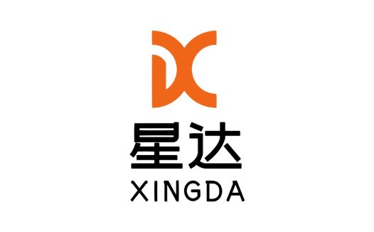 现代简洁橙色X形logo设计