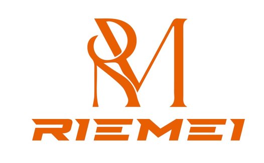 现代简约橙色字母M标志设计