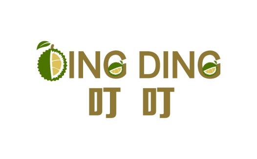 Ding Ding Durian Logo Design