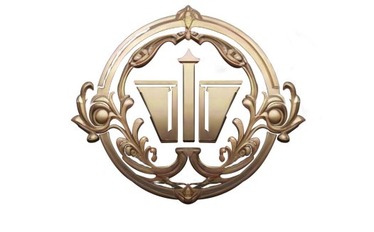 优雅金色徽章logo设计