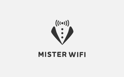男士WiFi服务logo设计