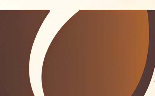 简约橙白咖啡杯logo设计