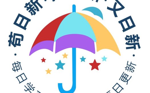 彩虹伞形创意Logo设计